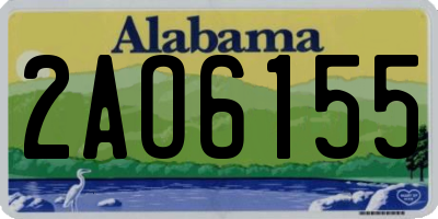 AL license plate 2AO6155