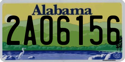 AL license plate 2AO6156