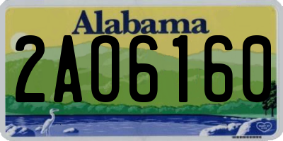 AL license plate 2AO6160
