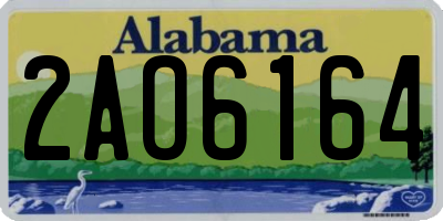 AL license plate 2AO6164
