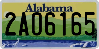 AL license plate 2AO6165