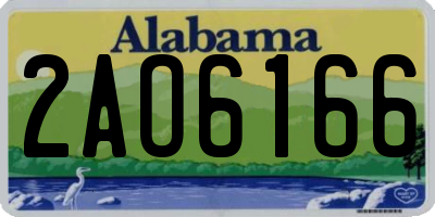 AL license plate 2AO6166