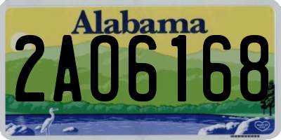AL license plate 2AO6168