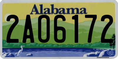 AL license plate 2AO6172