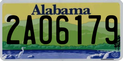 AL license plate 2AO6179