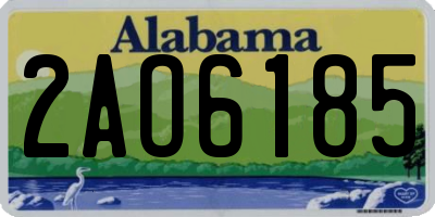 AL license plate 2AO6185