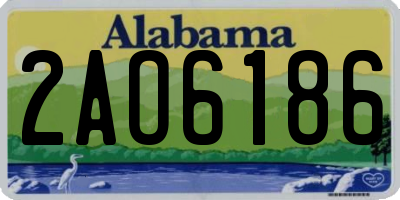 AL license plate 2AO6186