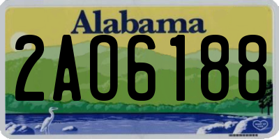 AL license plate 2AO6188