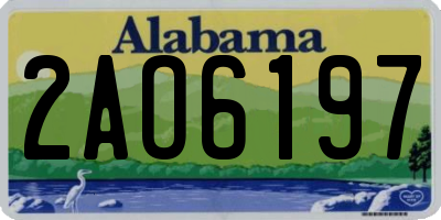 AL license plate 2AO6197