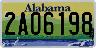 AL license plate 2AO6198