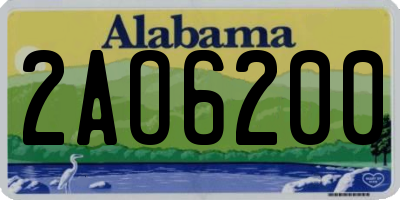 AL license plate 2AO6200