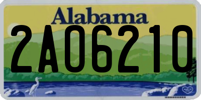AL license plate 2AO6210