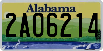 AL license plate 2AO6214