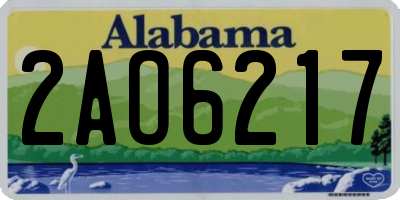 AL license plate 2AO6217