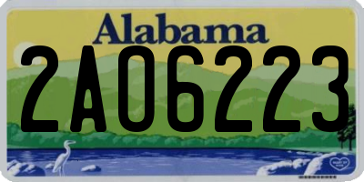 AL license plate 2AO6223