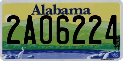 AL license plate 2AO6224