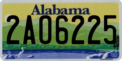 AL license plate 2AO6225