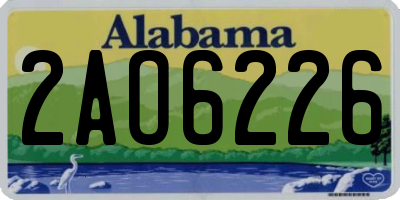 AL license plate 2AO6226