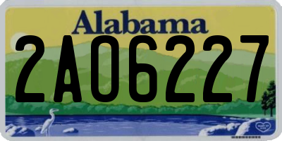 AL license plate 2AO6227