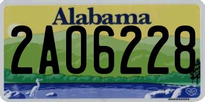 AL license plate 2AO6228