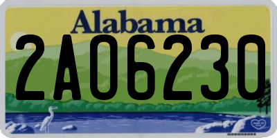 AL license plate 2AO6230