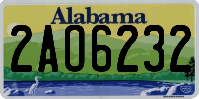 AL license plate 2AO6232