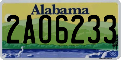 AL license plate 2AO6233