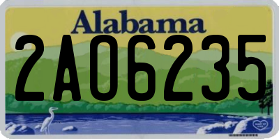 AL license plate 2AO6235