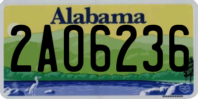 AL license plate 2AO6236