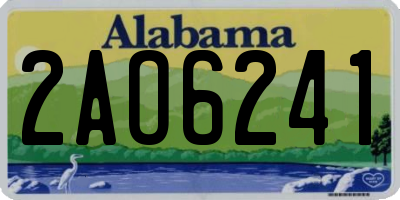 AL license plate 2AO6241