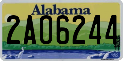 AL license plate 2AO6244