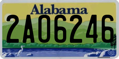 AL license plate 2AO6246