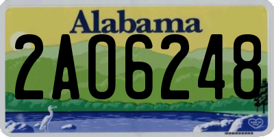 AL license plate 2AO6248