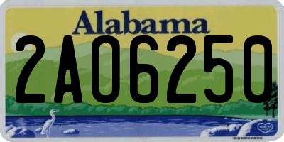 AL license plate 2AO6250