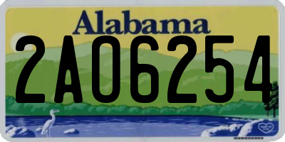 AL license plate 2AO6254
