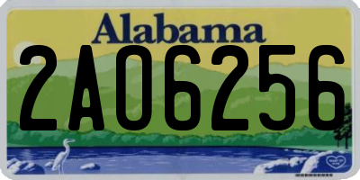 AL license plate 2AO6256