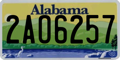 AL license plate 2AO6257