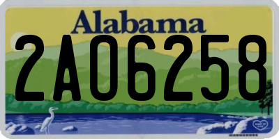 AL license plate 2AO6258