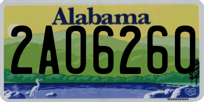 AL license plate 2AO6260