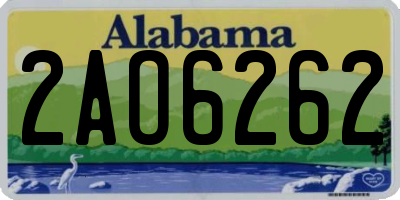 AL license plate 2AO6262