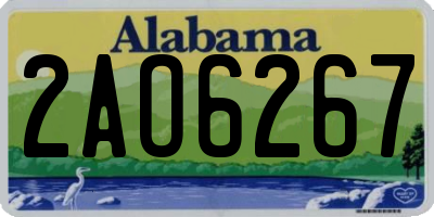AL license plate 2AO6267