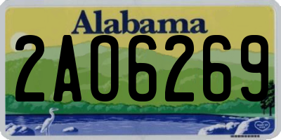 AL license plate 2AO6269