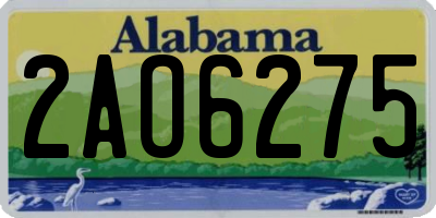 AL license plate 2AO6275