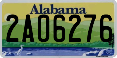 AL license plate 2AO6276