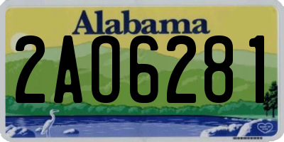 AL license plate 2AO6281