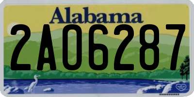 AL license plate 2AO6287