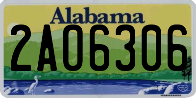AL license plate 2AO6306