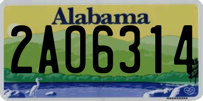 AL license plate 2AO6314