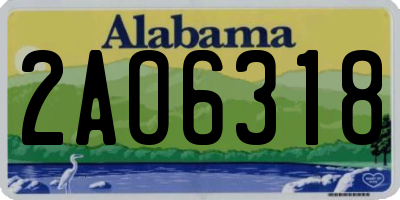 AL license plate 2AO6318