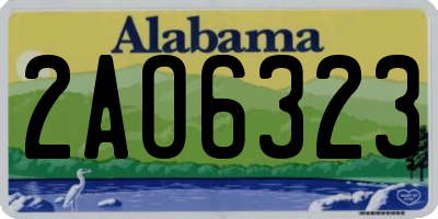 AL license plate 2AO6323